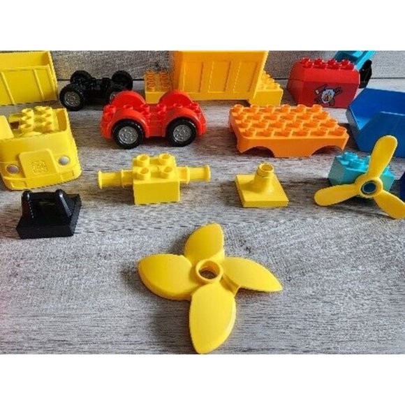 Mixed Lot Of Lego DUPLO Vehicle Parts - Costruction Cars, Trucks, Loading Chute - Picture 7 of 9